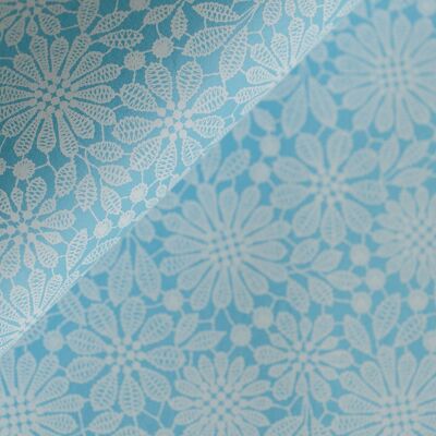 Baby Blue Lace Gift Wrap