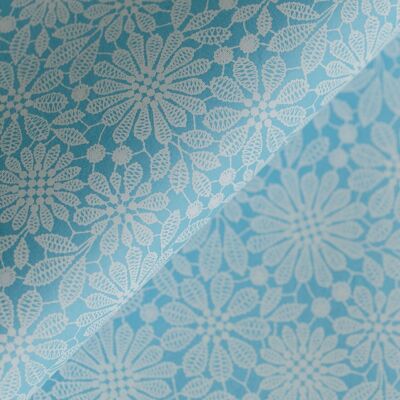 Baby Blue Lace Gift Wrap
