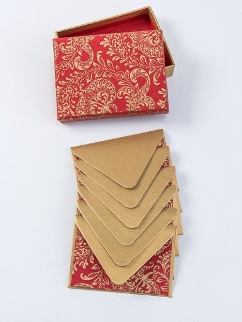 RED OPULENT NOTECARDS