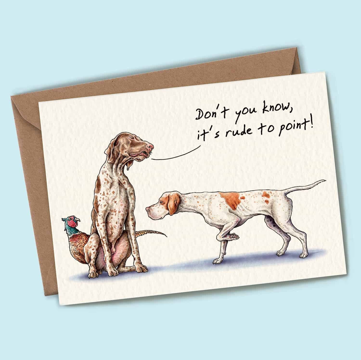 Rude To Point Card - Carte de tous les jours