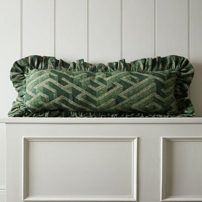 Labyrinth Lumbar Green Cushion