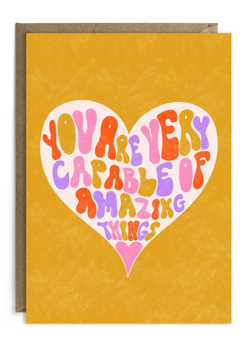 You Are Very Capable Of Amazing Things - Yellow