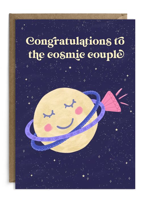 Cosmic Couple | Engagement Card | Wedding Card | Same Sex