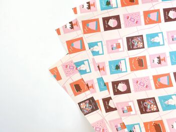Papier d'emballage de Noël Snail Mail | Emballage cadeau de saison 1