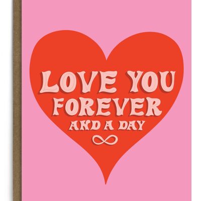 Forever And A Day | Valentine's Day Card | Anniversary Card
