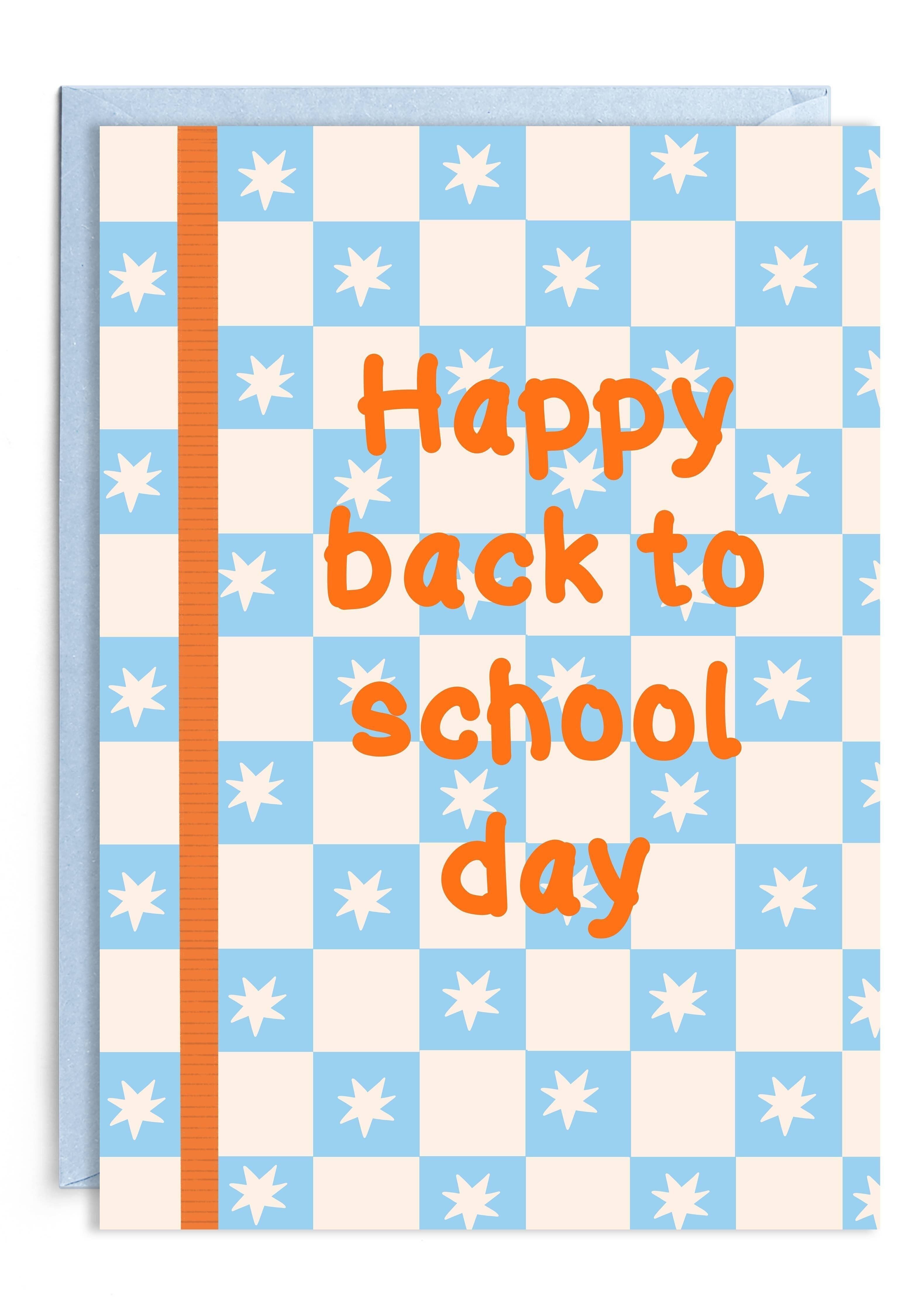 Felice ritorno a scuola Card | Carta di buona fortuna | Carta Nuova Scuola