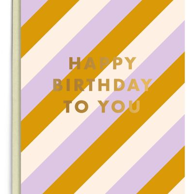 Happy Birthday To You | Gold Foil
