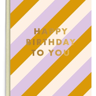 Joyeux anniversaire | Feuille d'or