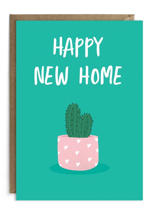 Cactus Happy New Home Card | Housewarming Card | New House