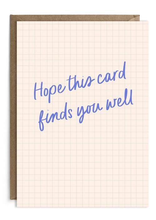 Hope This Card Finds You Well | Thinking Of You | Workmate