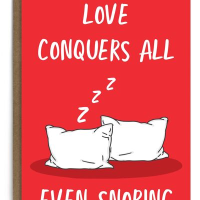 L'amore vince tutto l'amore Card | Carta di anniversario divertente