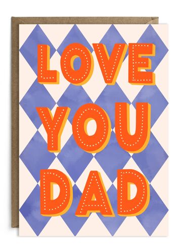 Je t'aime papa carte | Carte de fête des pères | Carte d'anniversaire papa 1