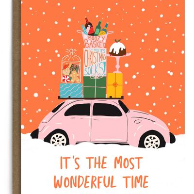 Most Wonderful Time Christmas Card | Holiday Card | Seasonal