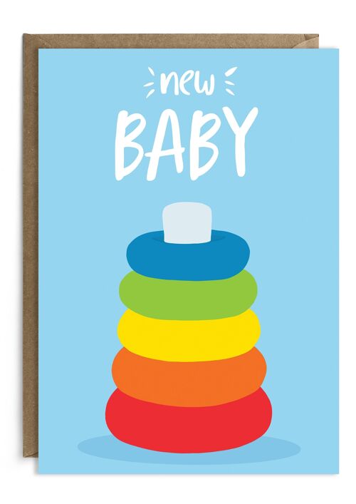 New Baby Stacking Toy - Blue