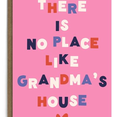 No hay lugar como la casa de la abuela | tarjeta de la abuela | Día de la Madre