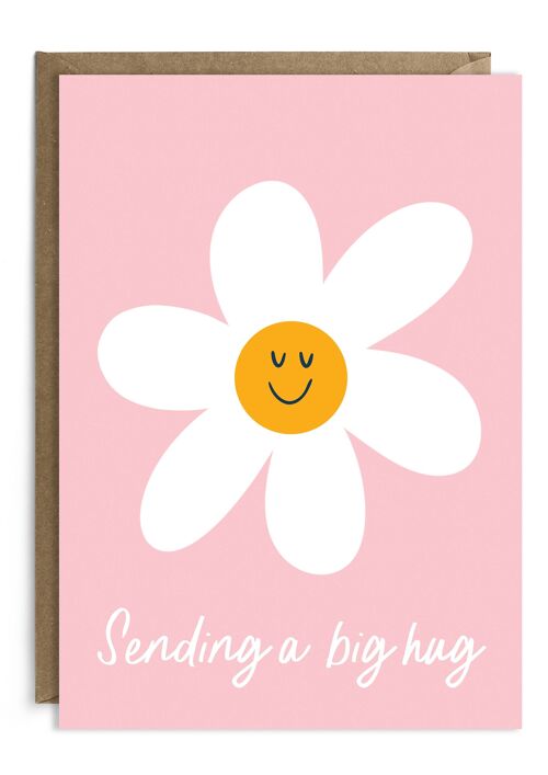 Sending a Big Hug Daisy Card | Floral Thinking of You Card