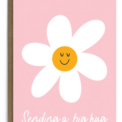 Invio di una carta Big Hug Daisy | Biglietto floreale "Pensando a te".
