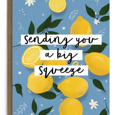 Sending You a Big Squeeze Card | Lemon Thinking of You Card