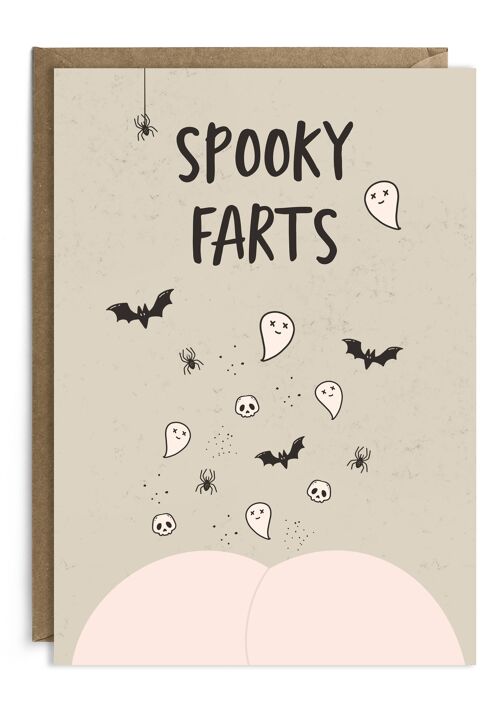 Spooky Farts | Bat Halloween Card | Funny Halloween Card