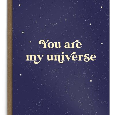 Vous êtes ma carte d'univers | Carte d'amour | Carte d'anniversaire