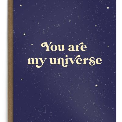 You Are My Universe Card | Love Card | Anniversary Card