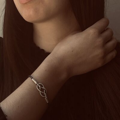 Bracelet en argent 925 "INFINI" 18 cm, collection KOKAZ