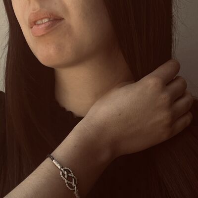 925 silver bracelet "INFINITY" 18 cm, KOKAZ collection
