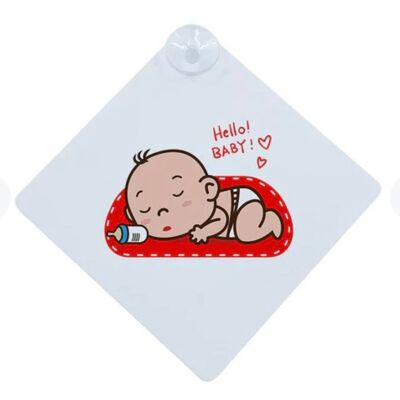 Baby on Board Sign w/ suction cup
