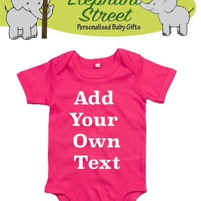 Personalised Own Text...Baby Vest