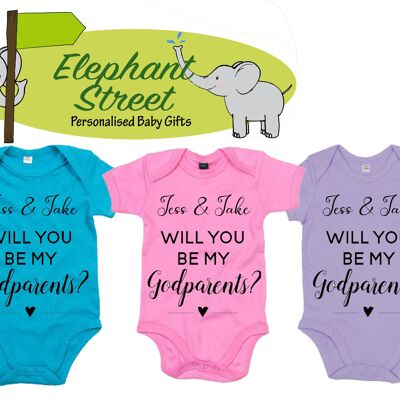 Will You Be My Godparents... Baby Vest