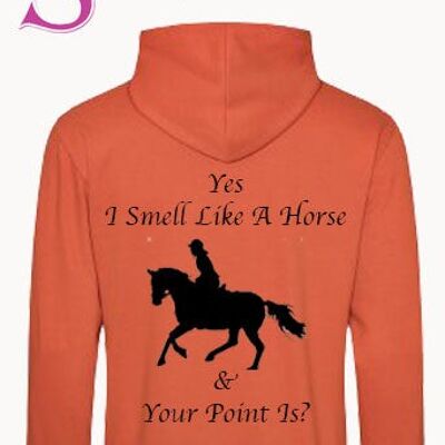 Yes I Smell Like A Horse.... Slogan Hoodie