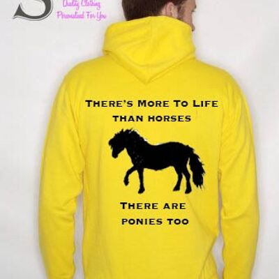 More to life than horses... Slogan Hoodie
