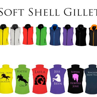 Personalised Soft Shell Gillet