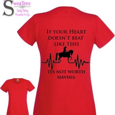 If Your Heart Doesn't Beat ... Lady Fit Round Neck T shirt