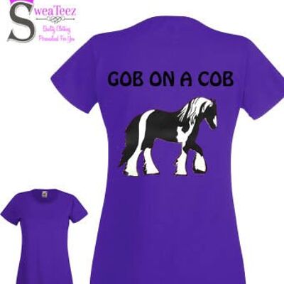 Gob On A Cob ... Lady Fit Round Neck T shirt