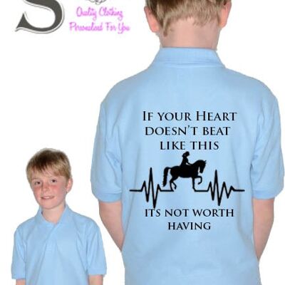 Childs if your heart doesn't beat ... Polo Shirt Black