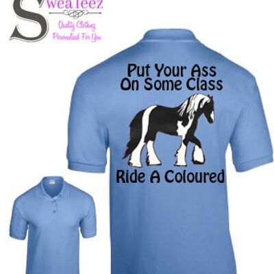 Put your ass on some class ....Adults Polo Shirt Black