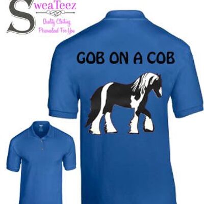 Gob on a Cob ....Adults Polo Shirt Black