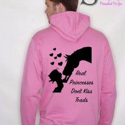 Real Princesses dont kiss Toads... Slogan Hoodie