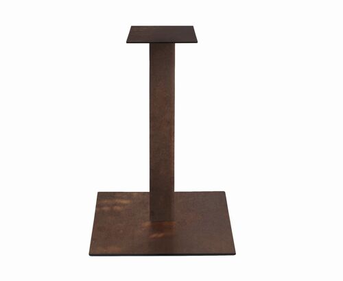 Base per tavolo alto SPARGI quadrata effetto bronzo 105 cm