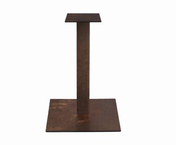 Base carrée pour table haute SPARGI effet bronze 105 cm 1
