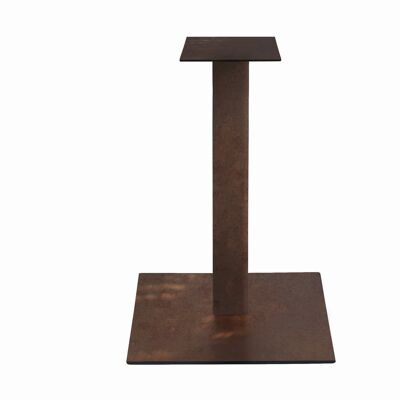 Base carrée pour table haute SPARGI effet bronze 105 cm