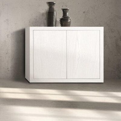 PANAREA Sideboard aus weißem Holz 110x45 cm H 85 cm