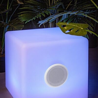 Lampada CUBO a LED con speaker 40x40 cm