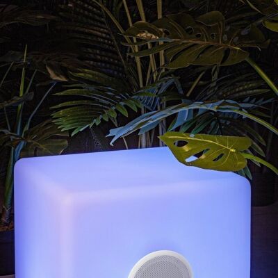 Lampada CUBO a LED con speaker 40x40 cm