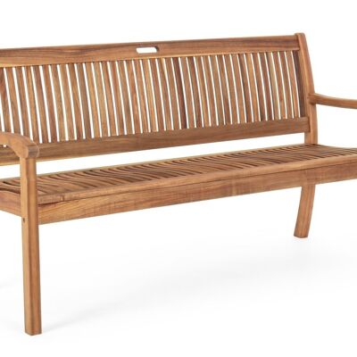 NOEMI bench in acacia wood 158 cm