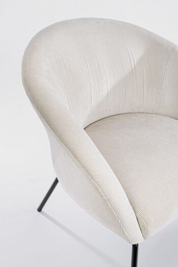 Fauteuil AIKO en velours 5