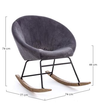 Chaise berçante ANNIKA 2