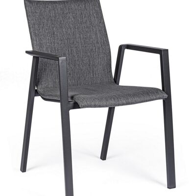 Set of 4 stackable ODEON armchairs