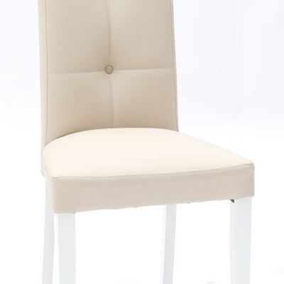 Set of 2 ELBA chairs in eco-leather